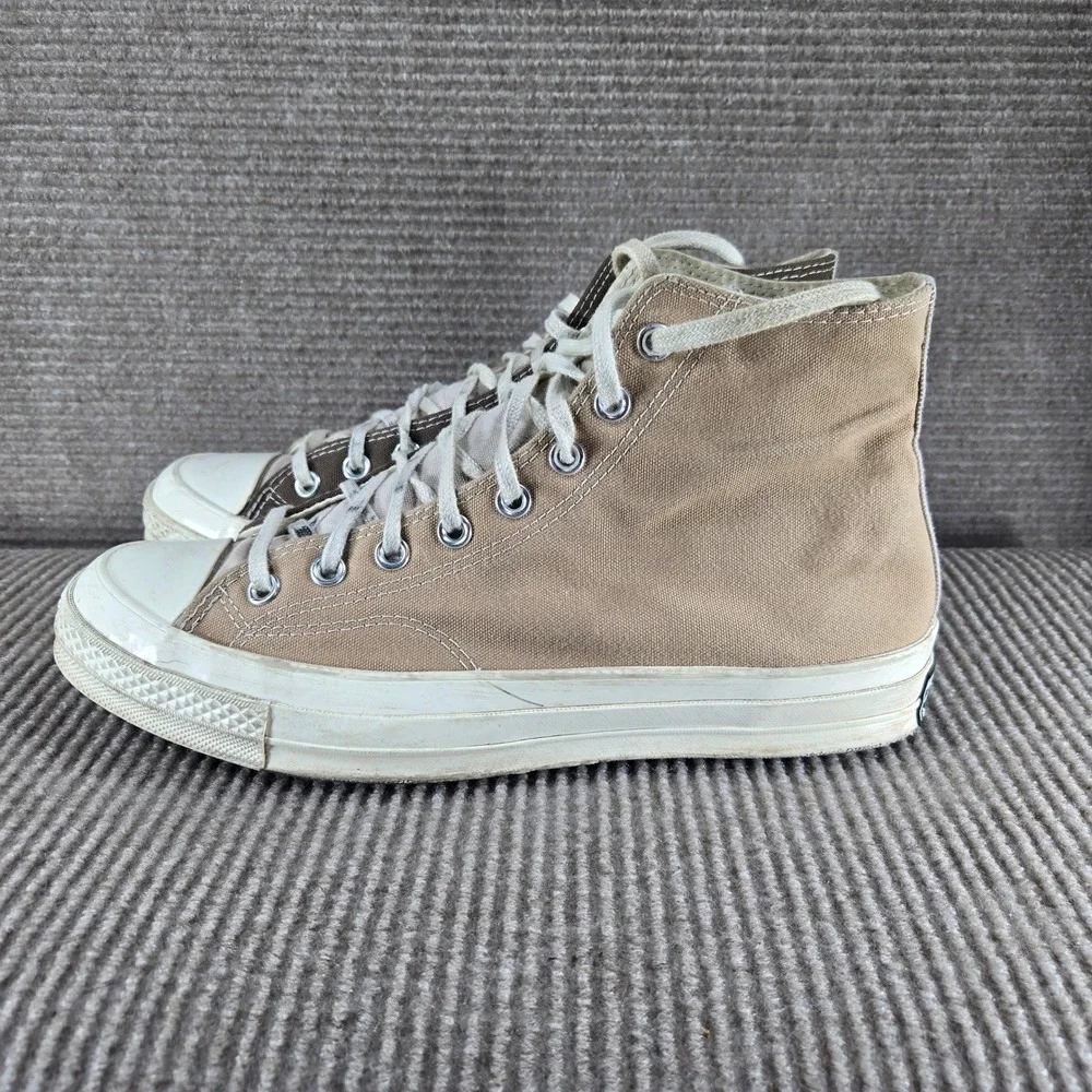 Converse Unisex 9.5 Brown Tan Split Panel Chuck 70 High Top Sneakers A01645C - Picture 6 of 8